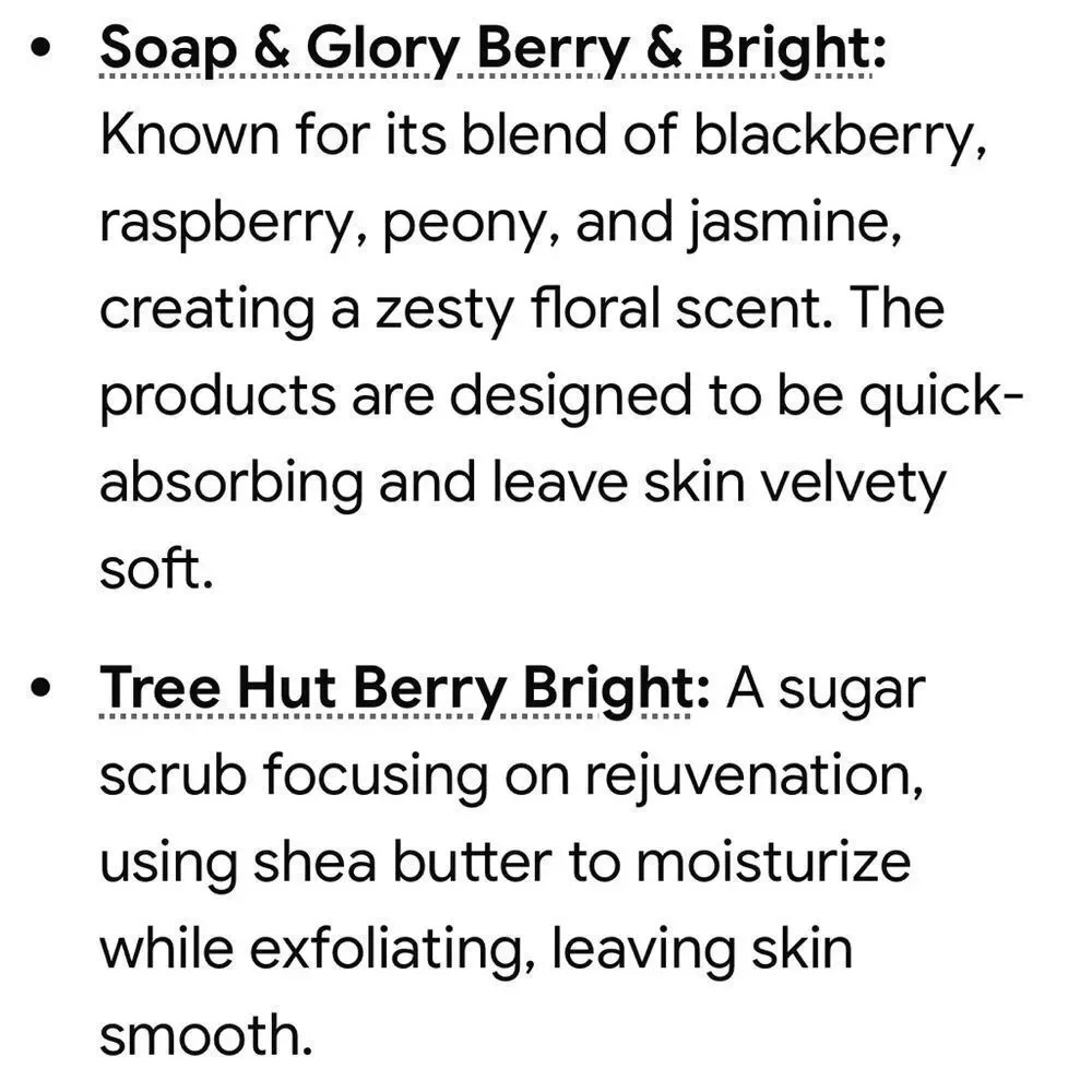 🌻 Soap & Glory Berry & Bright Body Scrub and Body Butter Set New FullSz